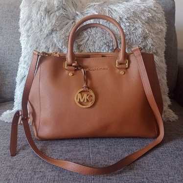 MICHAEL KORS Sutton Leather Satchel Handbag(30s4gt