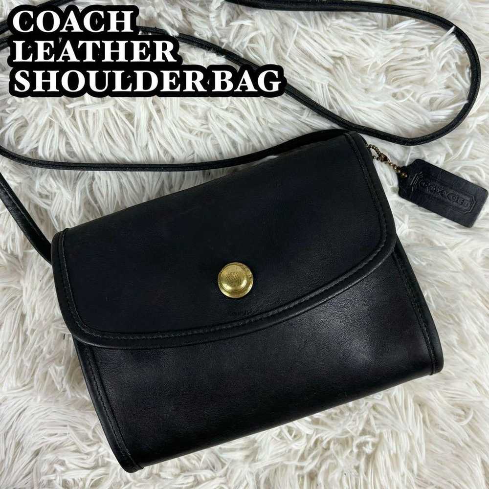 Excellent condition Old Coach leather shoulder ba… - image 1