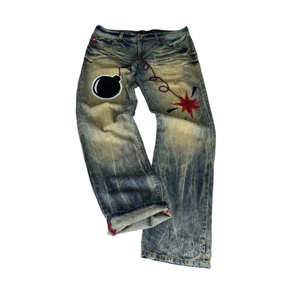 Distressed Denim - ❄️ONIARAI JAPAN BOMB PATCHWORK… - image 2