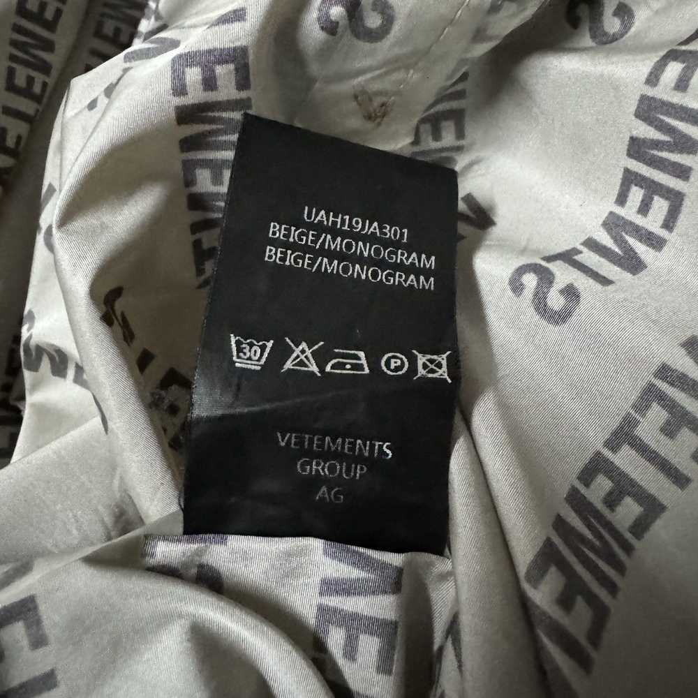 🔥VETEMENTS VETMON HIVER 2019 MONOGRAM UNISEX RAI… - image 12