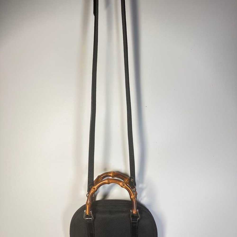 GUCCI Old Gucci Bamboo Nylon 2Way Mini Shoulder B… - image 7