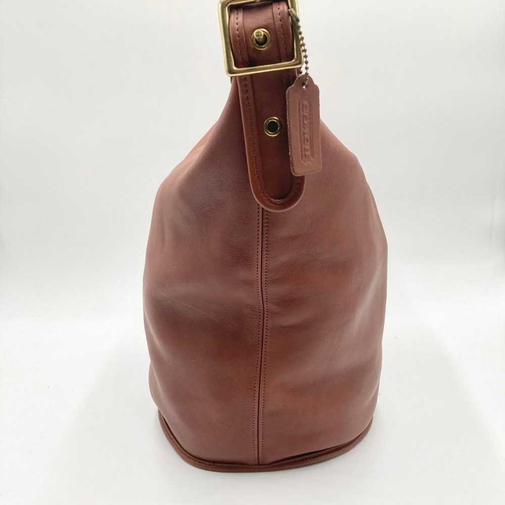 COACH Old Coach Shoulder Bag Bucket Style Leather… - image 3