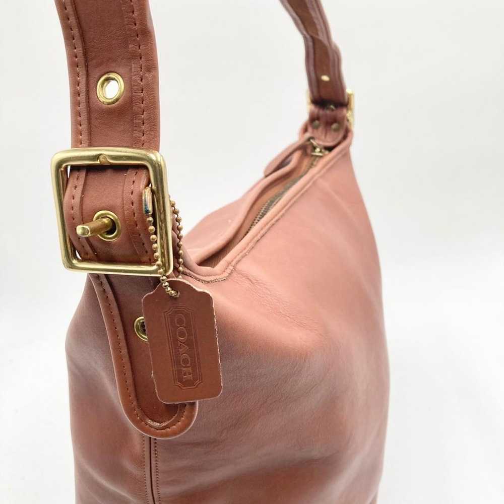 COACH Old Coach Shoulder Bag Bucket Style Leather… - image 8