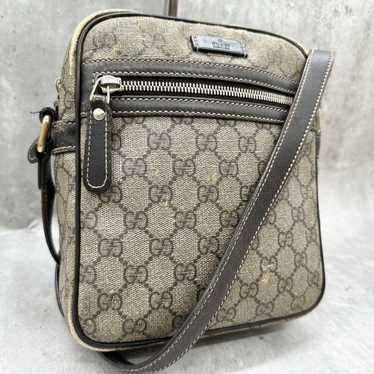 【Good Condition】Gucci Shoulder Bag GG Supreme PVC… - image 1