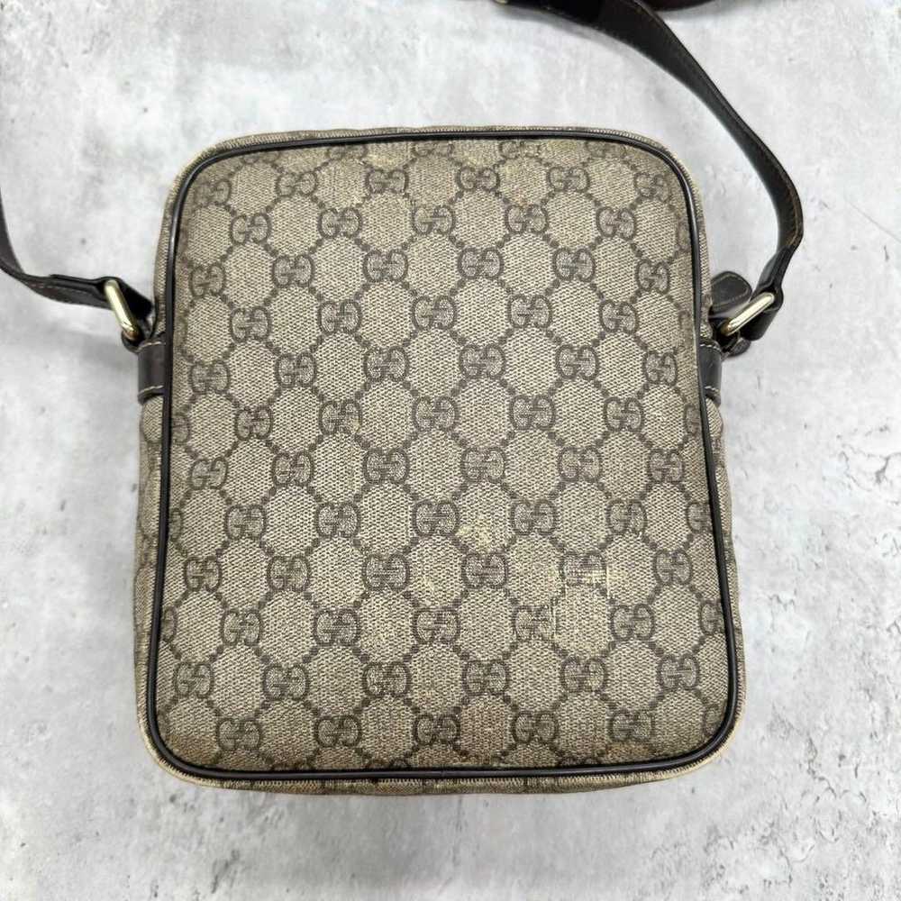 【Good Condition】Gucci Shoulder Bag GG Supreme PVC… - image 3