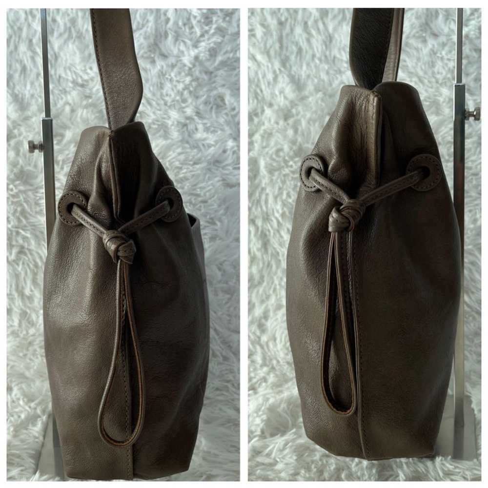 genten Drawstring Tote Bag One-Shoulder Handbag S… - image 3