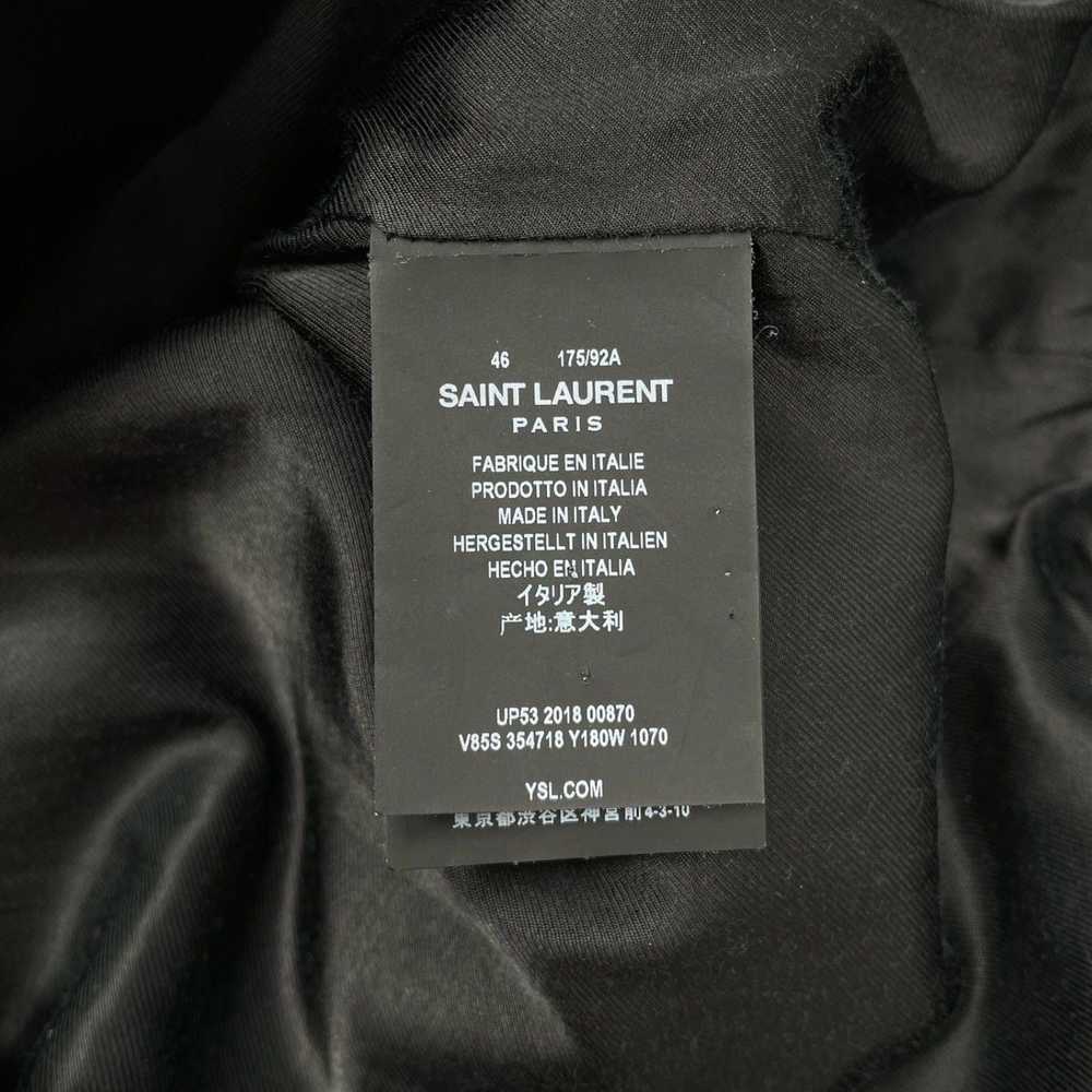 Yves Saint Laurent Teddy Varsity Jacket Black Whi… - image 3