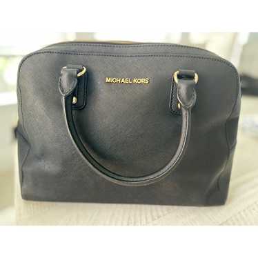 Michael Kors Black Saffiano Leather Satchel Bag - image 1