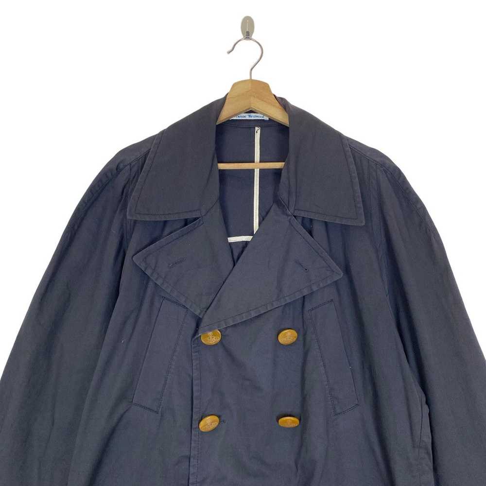 ✨Vivienne Westwood Man double breast faded coat s… - image 5