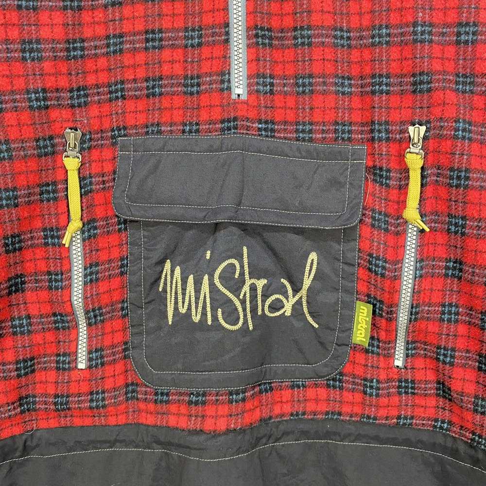 Vintage - Mistral wool tartan anorak style jacket - image 10