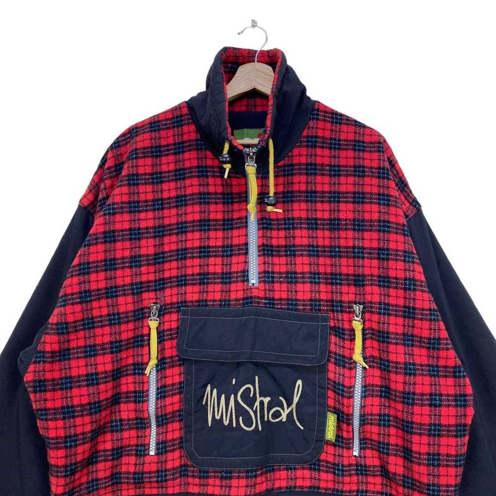 Vintage - Mistral wool tartan anorak style jacket - image 6