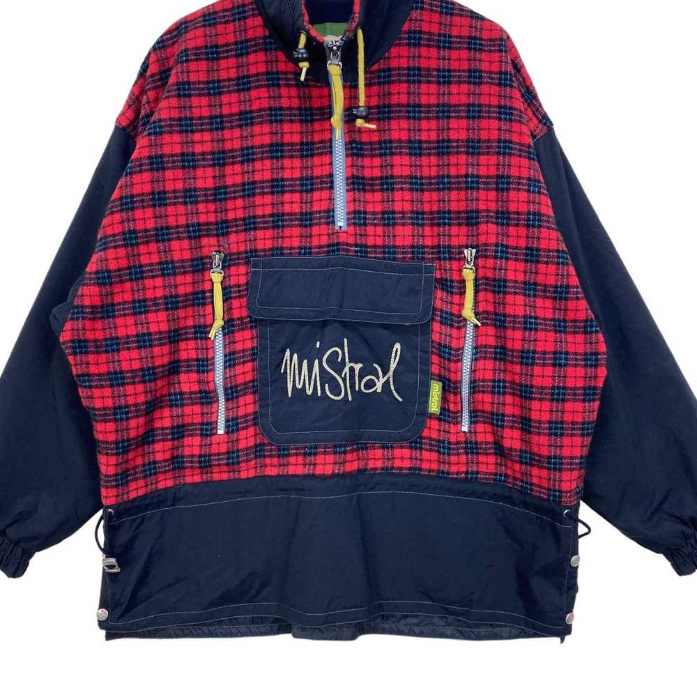 Vintage - Mistral wool tartan anorak style jacket - image 7