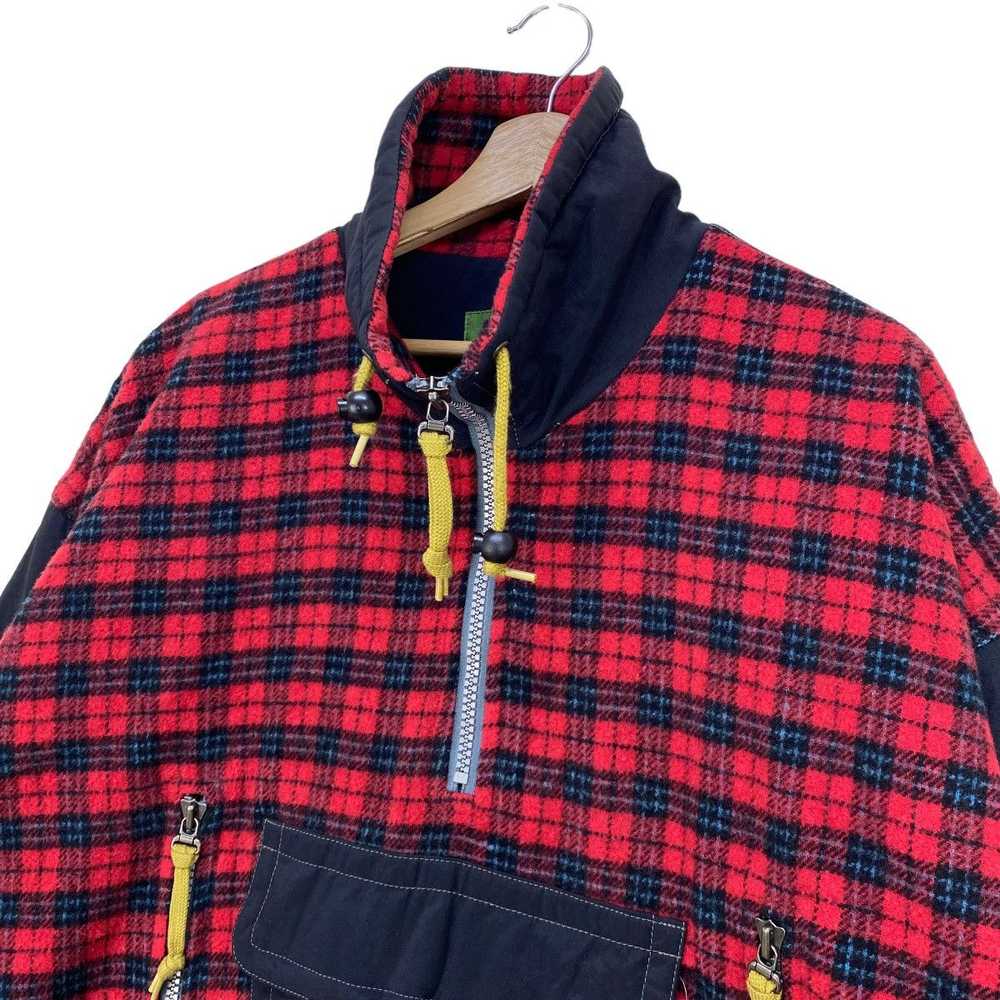 Vintage - Mistral wool tartan anorak style jacket - image 8