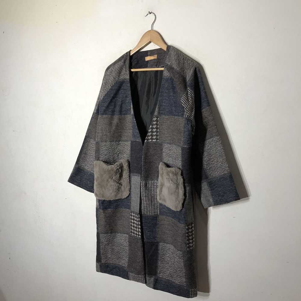 Japanese Brand - MASSIVE Long Jacket Patch Work I… - image 2