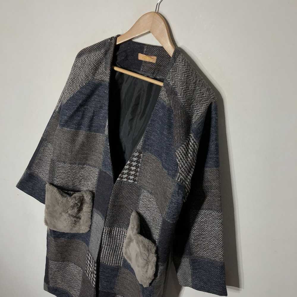 Japanese Brand - MASSIVE Long Jacket Patch Work I… - image 5