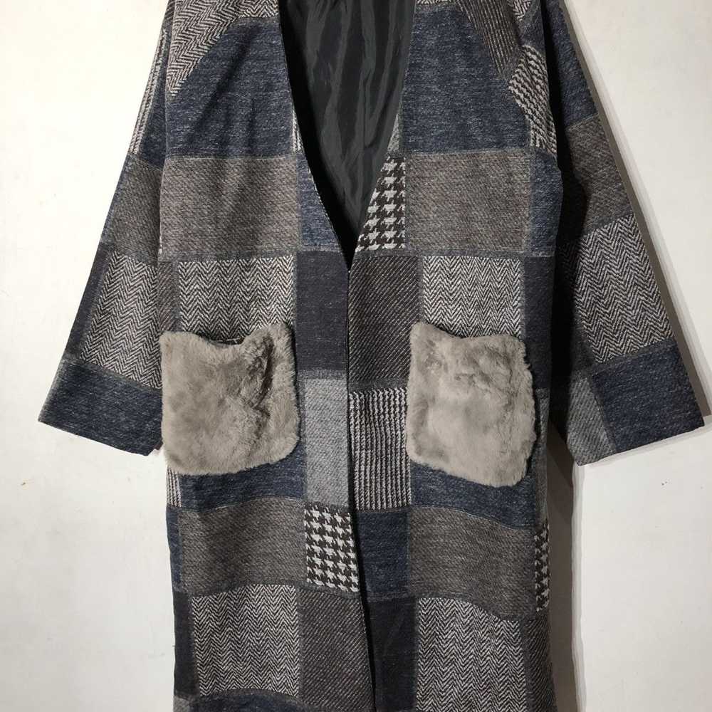 Japanese Brand - MASSIVE Long Jacket Patch Work I… - image 6