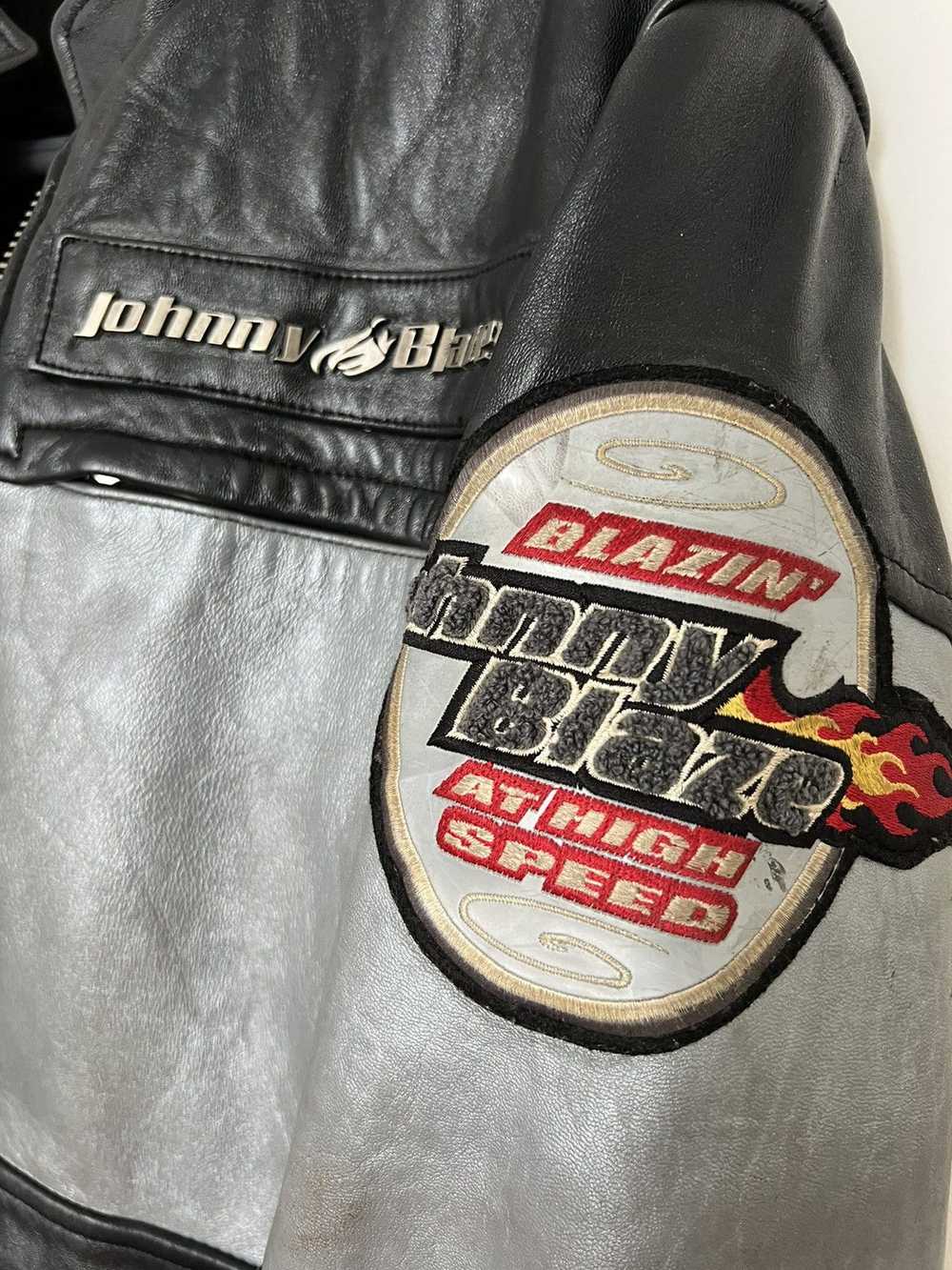 Very Rare × Vintage Johnny blaze leather race jac… - image 3