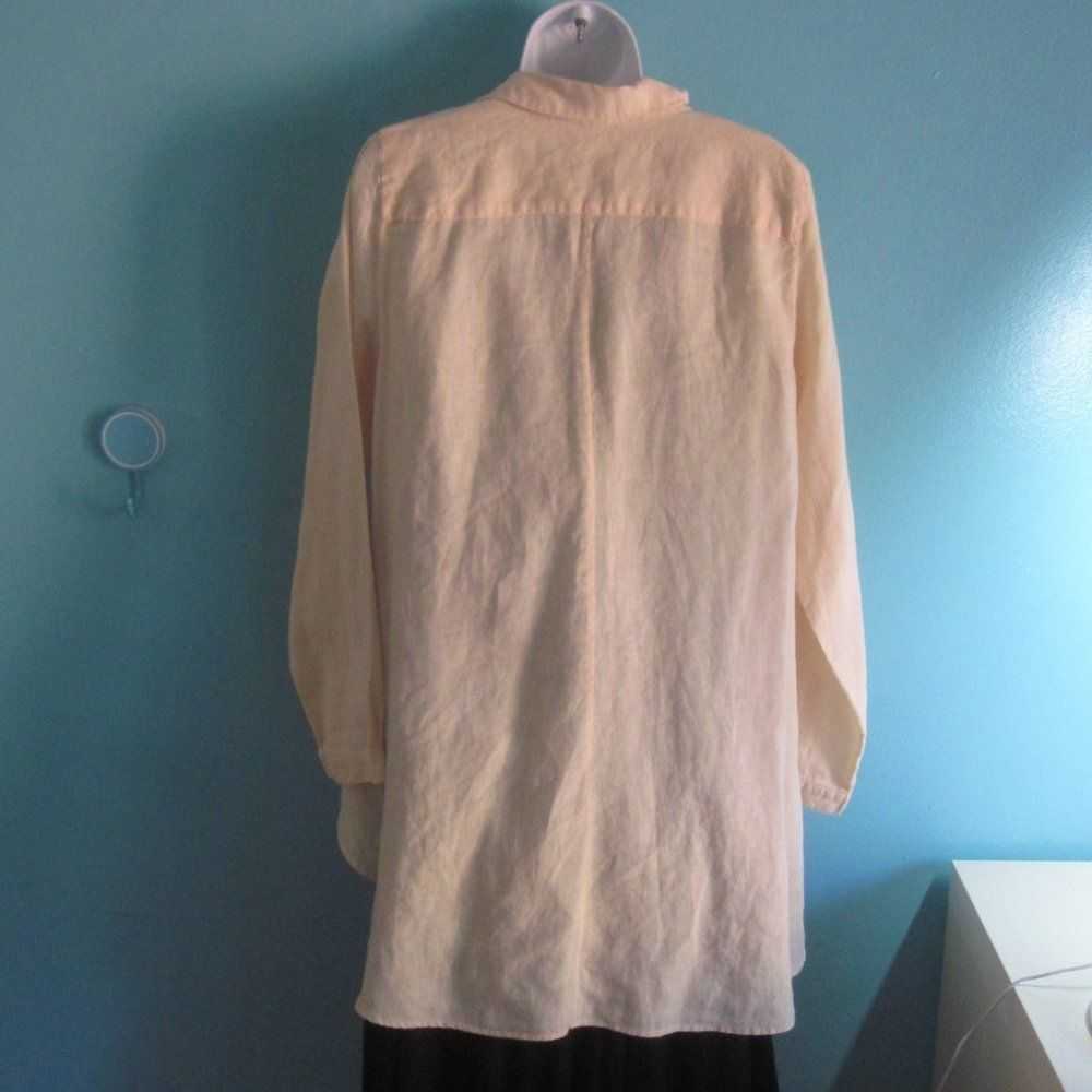 Eileen Fisher J Jill Long Linen Button Front Shir… - image 7