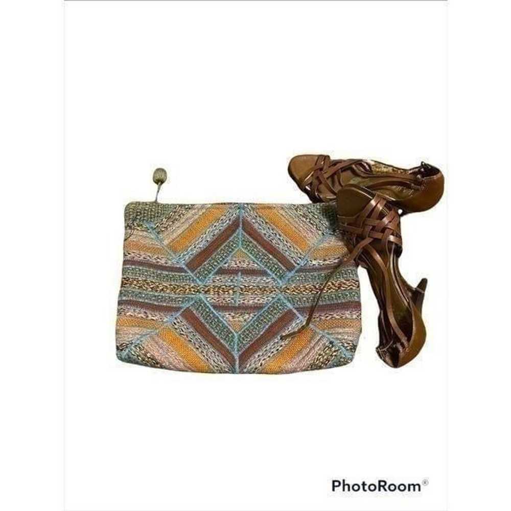 Vintage Woven Clutch - image 1