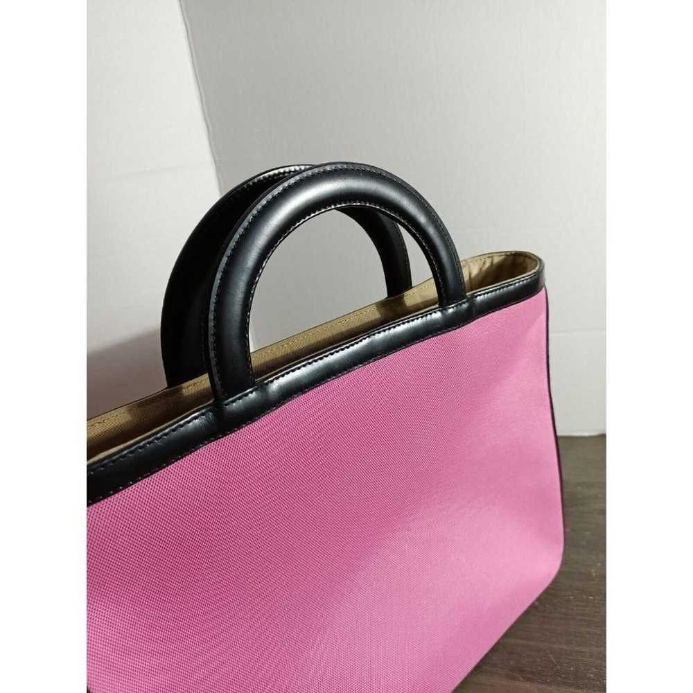 Kate Spade Pink Black Canvas Tote Vintage 2000 - image 10