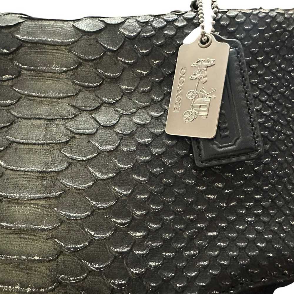 COACH black glitter python SATCHEL - image 3