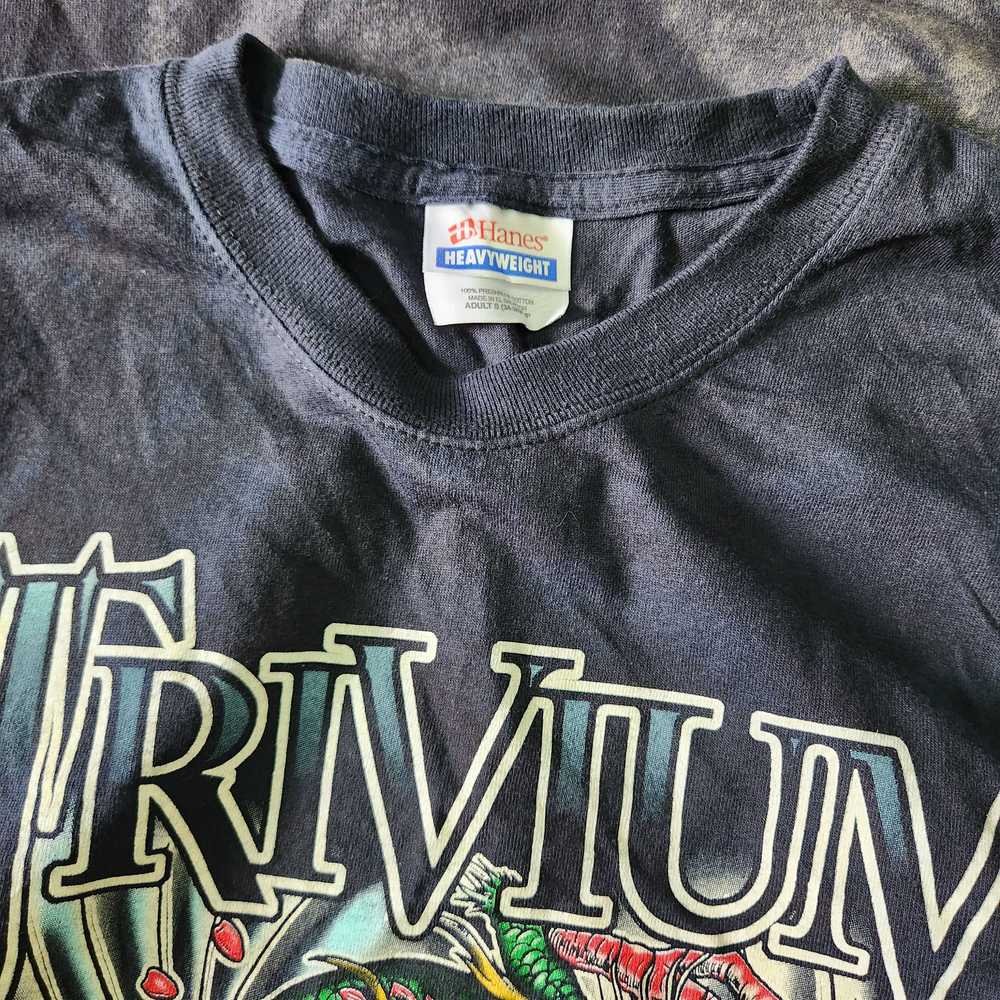 Vintage Y2K Trivium Band Tees Becoming The Dragon - image 5