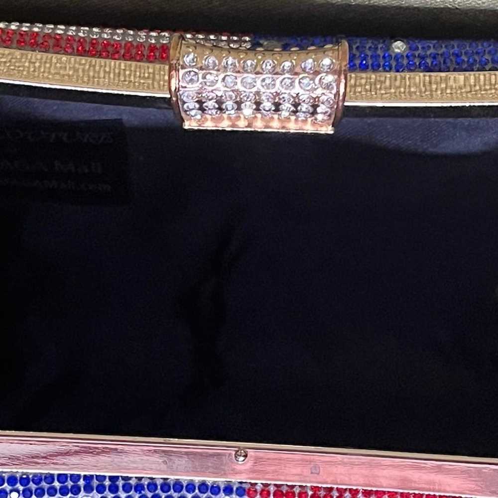 Crystal American flag clutch - image 2