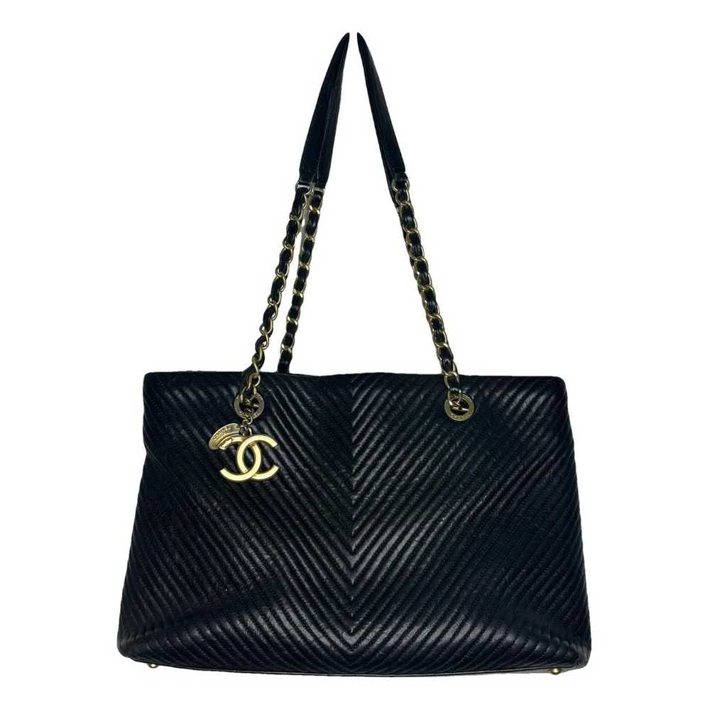 Chanel Classic Cc Shopping leather tote - image 1