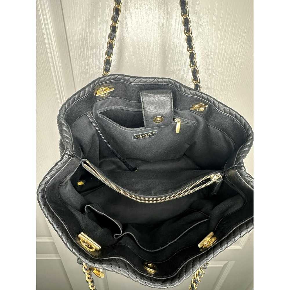 Chanel Classic Cc Shopping leather tote - image 6