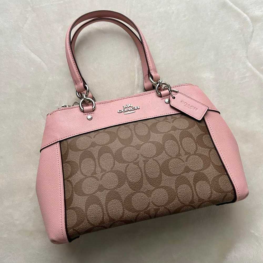 Superb Condition Coach Shoulder Bag Tote Bag PVC … - image 2