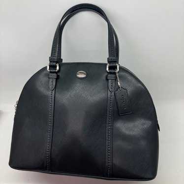 AS7066 COACH Leather Handbag F25671 Black - image 1