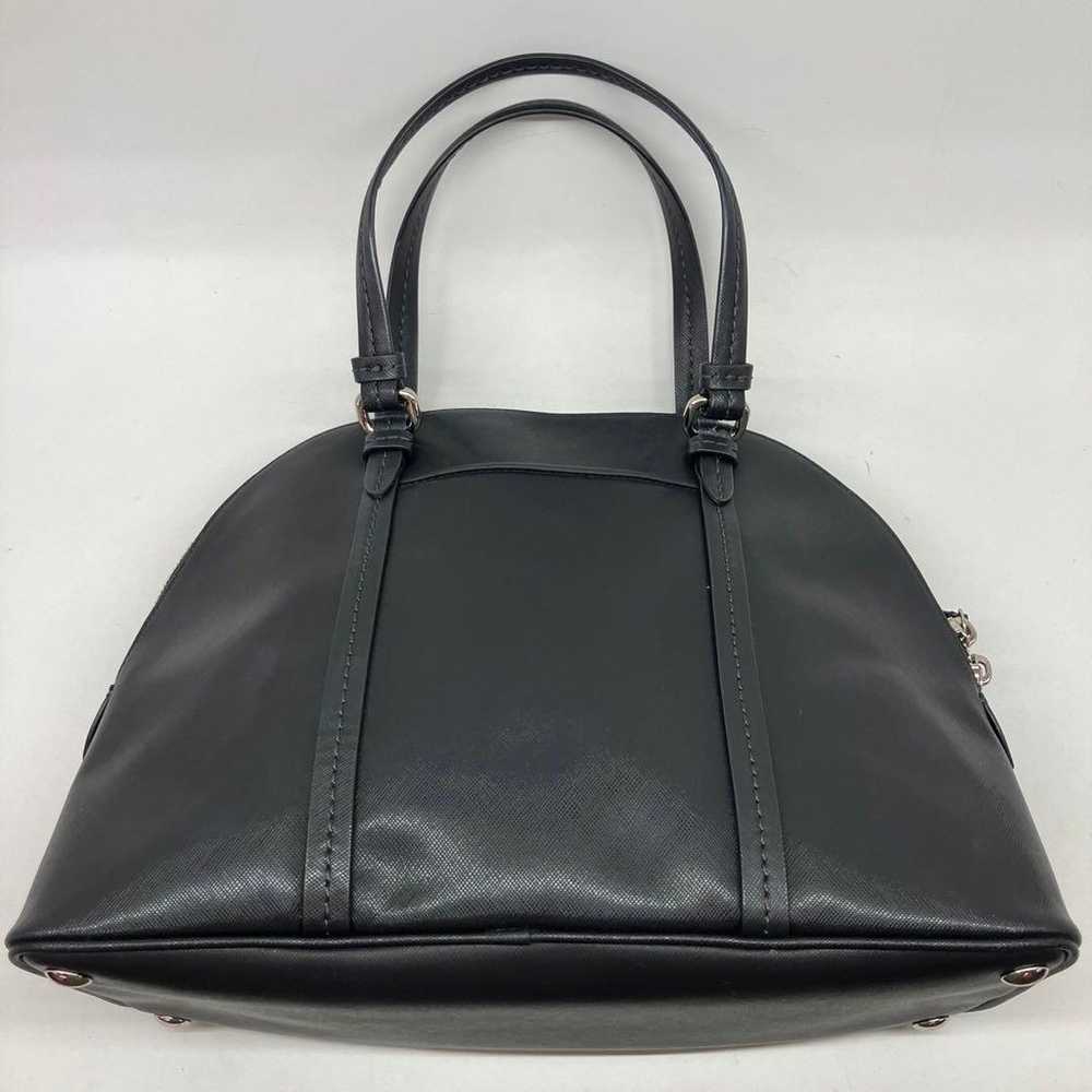 AS7066 COACH Leather Handbag F25671 Black - image 3