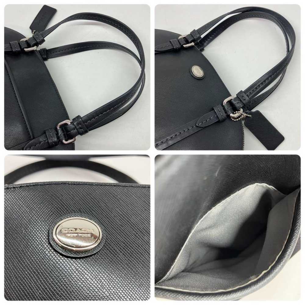 AS7066 COACH Leather Handbag F25671 Black - image 7