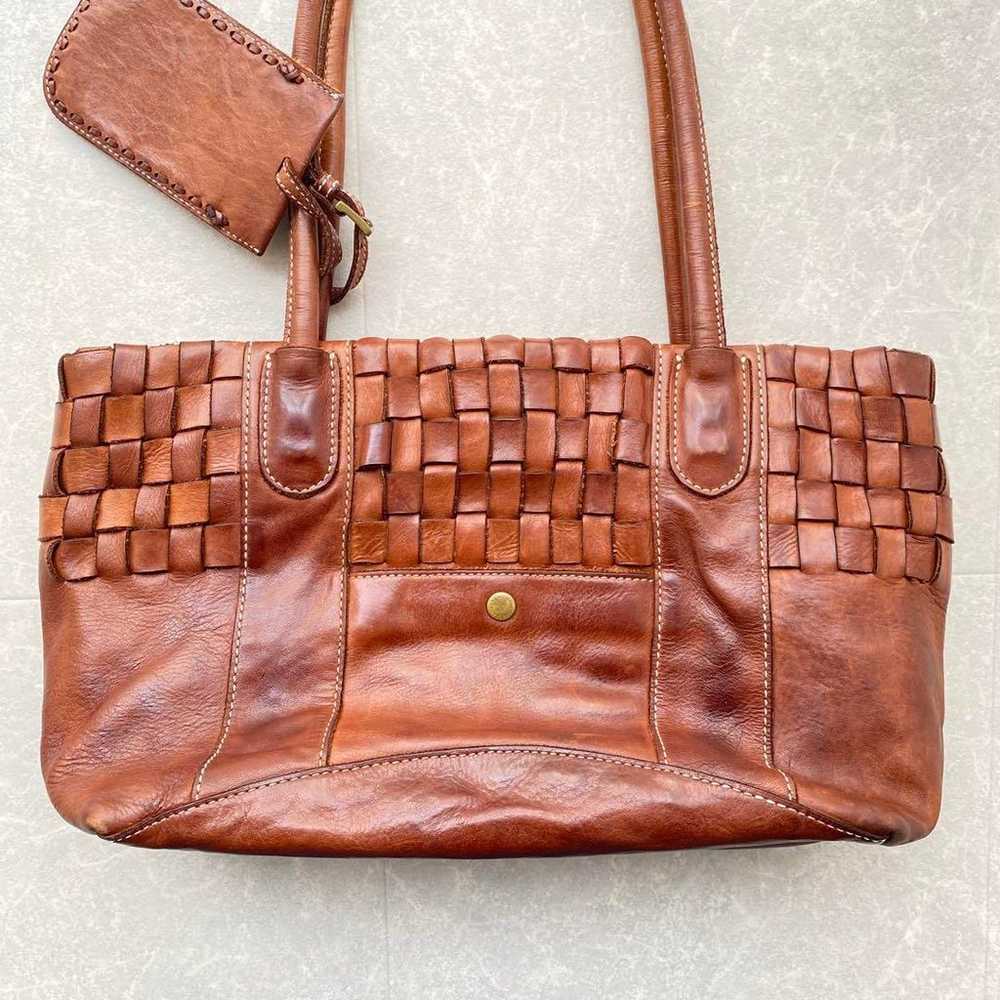 DAKOTA Aaroh Tote Bag Chocolate Dark Brown Genuin… - image 2