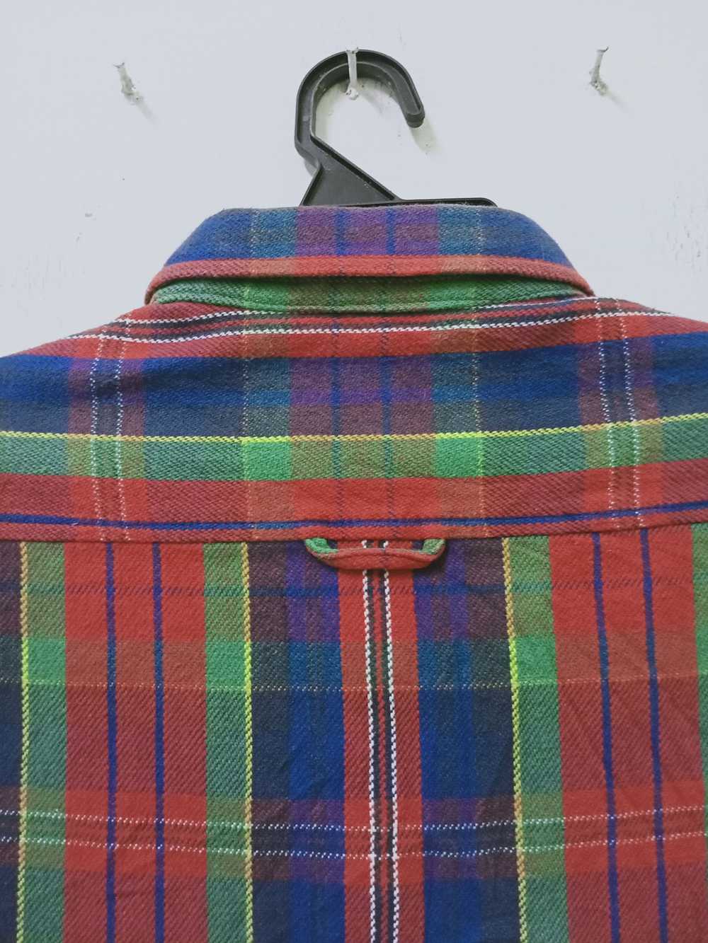 Vintage - Simplicite Plus Checkered Flannel Shirt - image 8