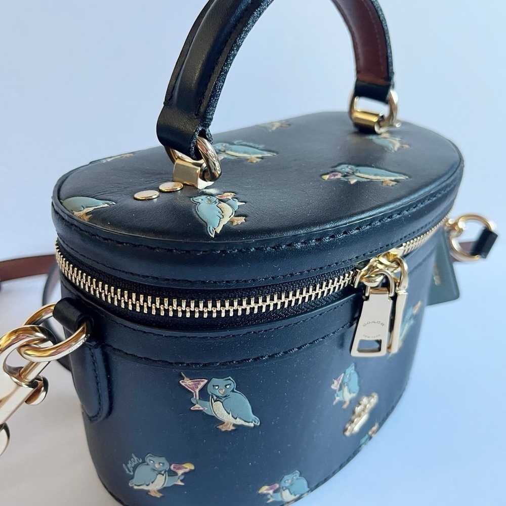 Coach Black Trail Bag Martini Party Blue Owl Cros… - image 3