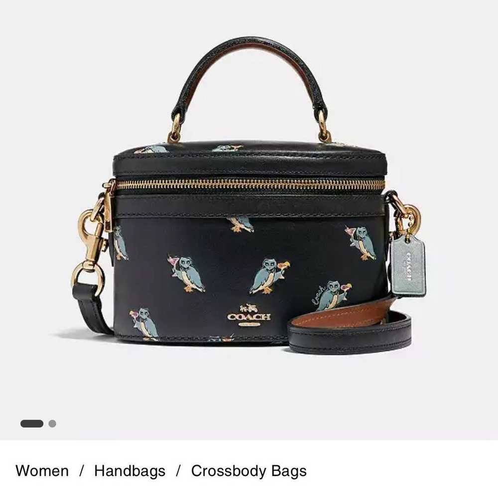 Coach Black Trail Bag Martini Party Blue Owl Cros… - image 8