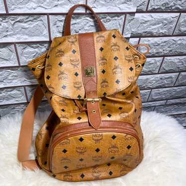 MCM Backpack Logo Brown - image 1