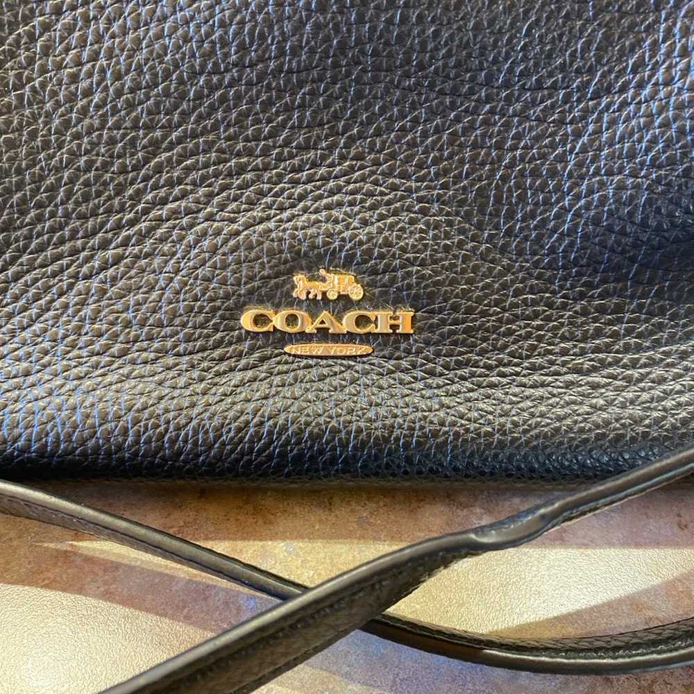 Coach Mia Crossbody Black Pebbled Leather - image 2