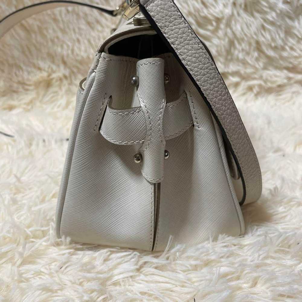 Ferragamo 2way Shoulder Bag White Leather Gancini - image 4