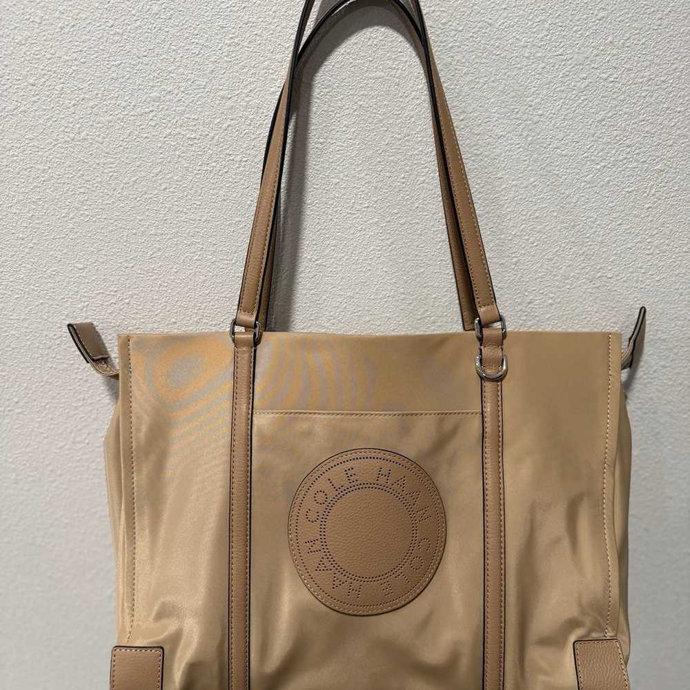 Cole Haan Sport Nylon Carryall Beige Purse Bag - image 3