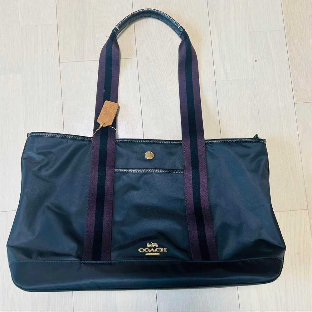 COACH Black Nylon Tote Bag - image 1