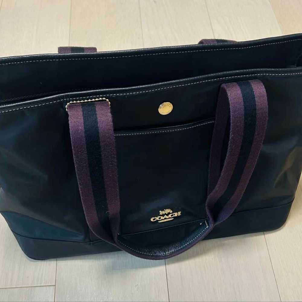 COACH Black Nylon Tote Bag - image 3