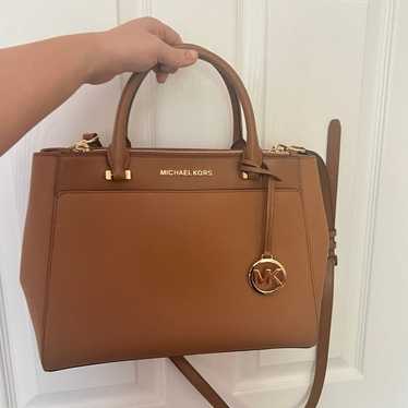 Michael Kors Large Satchel leather purse crossbod… - image 1