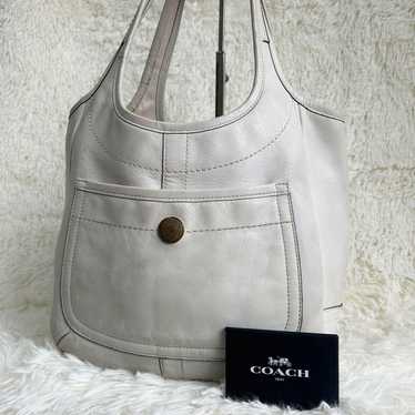 Good condition ✨ Coach tote bag one-shoulder leat… - image 1