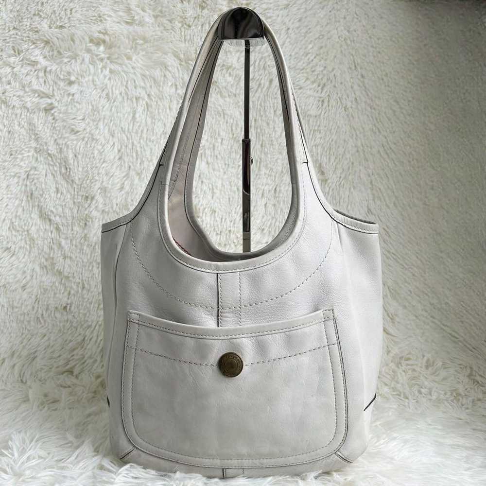 Good condition ✨ Coach tote bag one-shoulder leat… - image 2