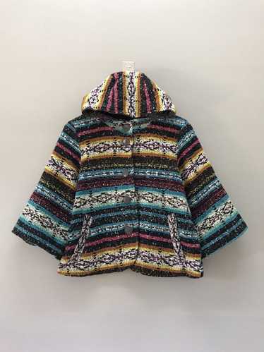 Titicaca top We Are Origin Traditional Wear Art Navajo Style Colorfull Wool Sherpa Warmer Jacket Hoodie Woman Wear Size M