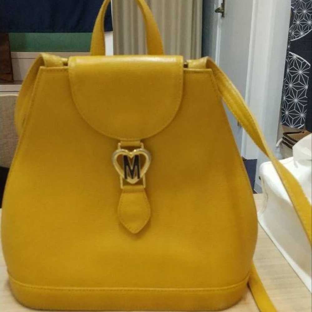 [MOSCHINO] Moschino Backpack Popular Yellow [Rare… - image 1