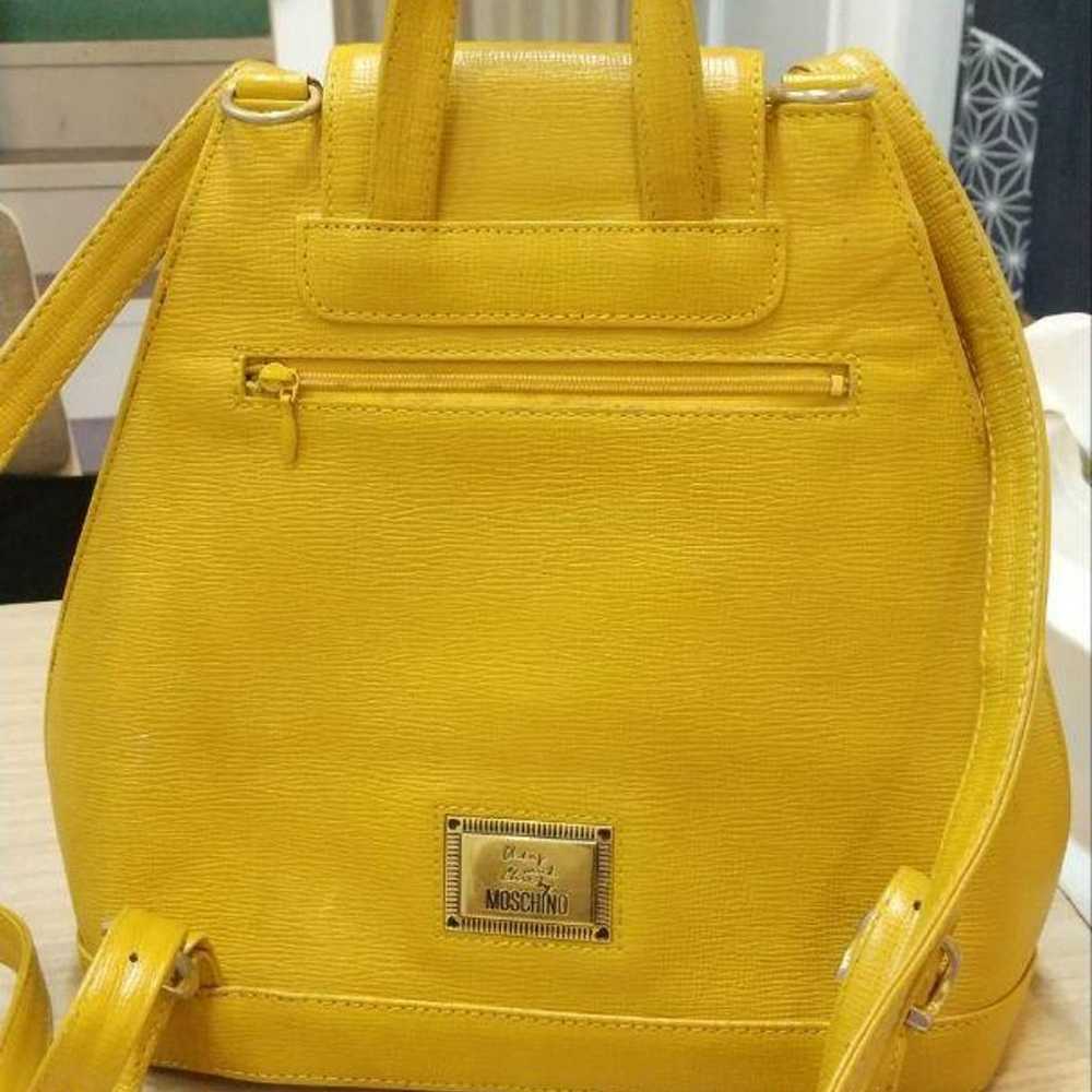 [MOSCHINO] Moschino Backpack Popular Yellow [Rare… - image 2