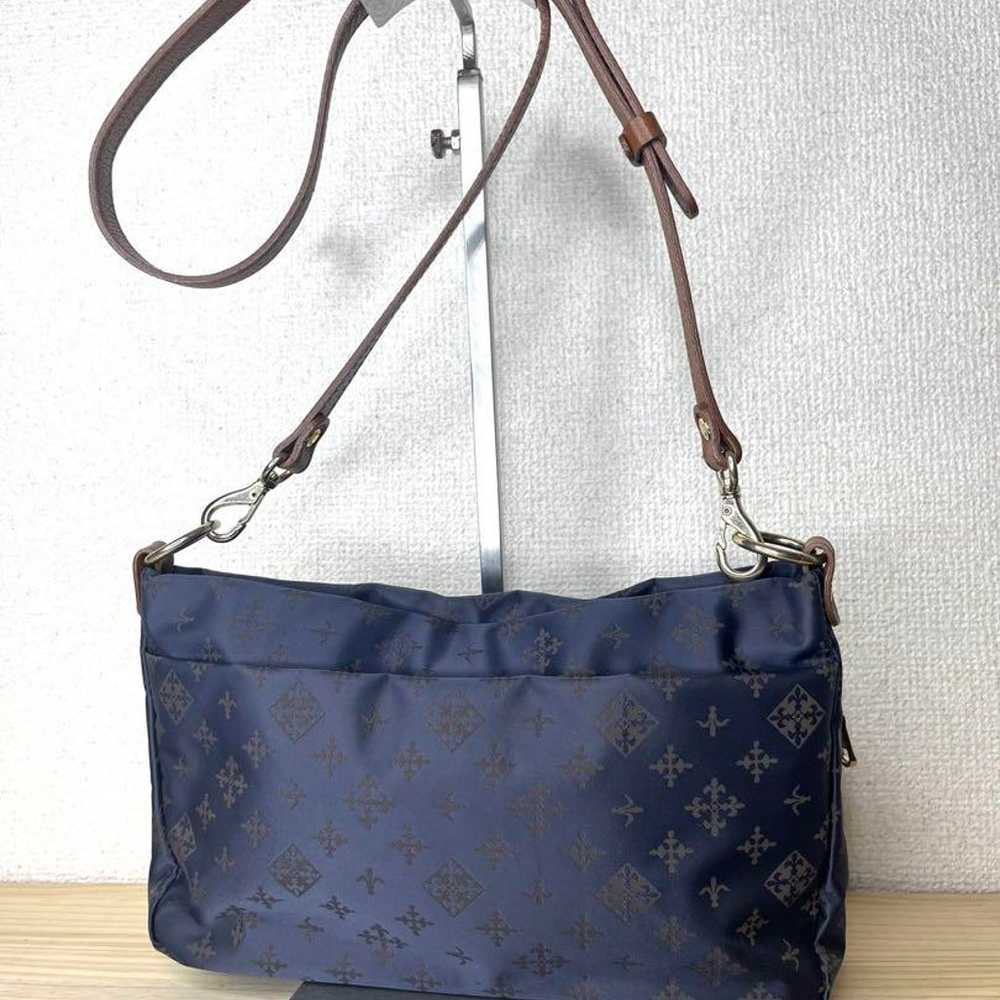 Super beautiful ★ russet shoulder bag navy small … - image 3